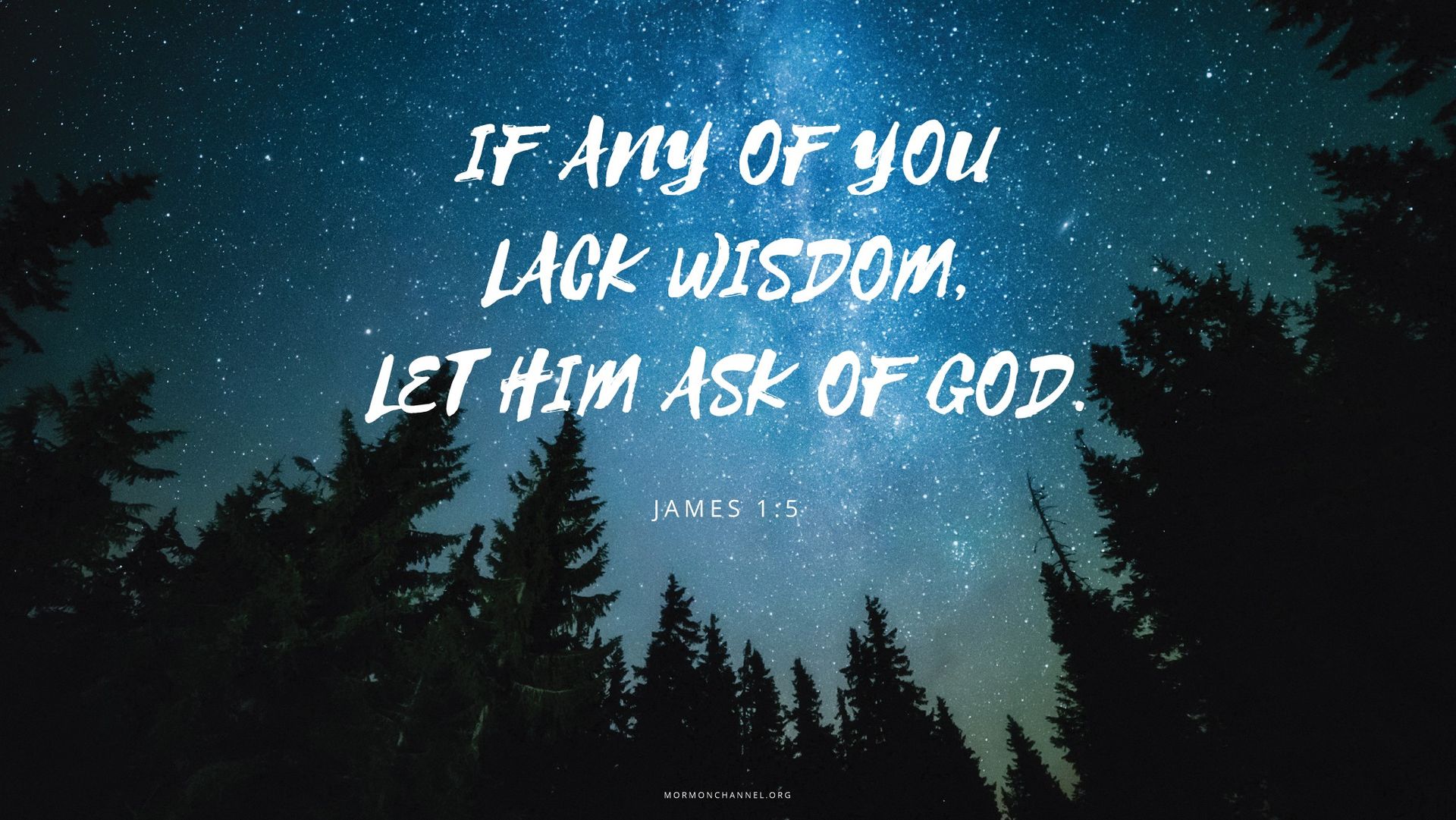 “If any of you lack wisdom, let him ask of God.”—James 1:5 © undefined ipCode 1.