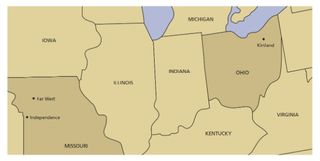 Hartă, Missouri și Ohio