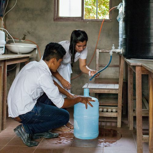 youth treating water