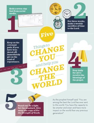 Five Things to Change You and Help You Change the World