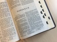 scriptures open to the book of Habakkuk