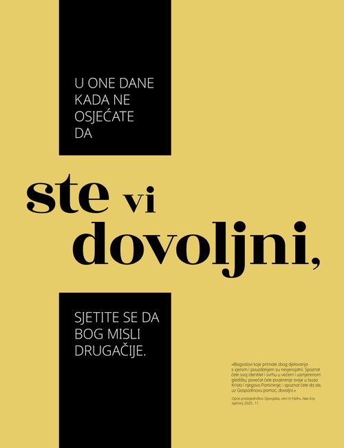 plakat »Vi ste dovoljni«