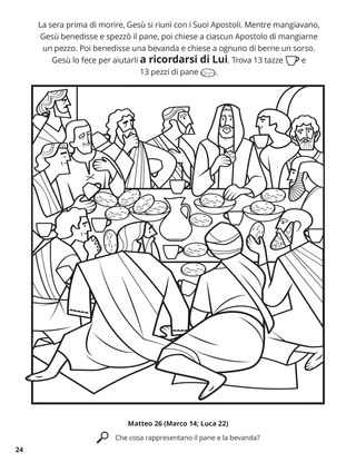 The Last Supper coloring page