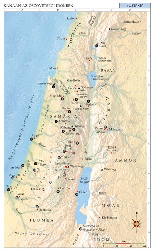 10. bibliai térkép