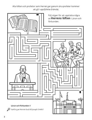 Doctrine, Covenants, and Commandments coloring page