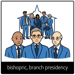 simbolo ng ebanghelyo para sa bishopric, branch presidency