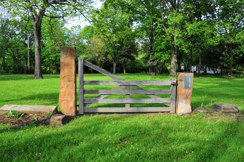 historische Stätte eines Shaker-Dorfs in North Union in Ohio