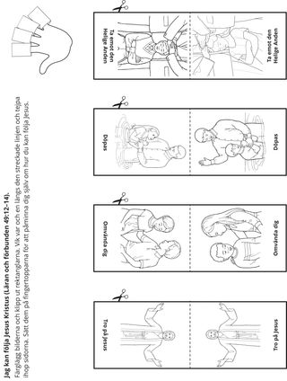 aktivitetssida: Jag kan följa Jesus Kristus