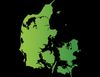 mapa da Dinamarca