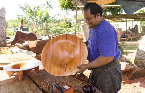 feinga showing a finished wooden bowl