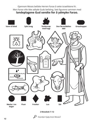 Plagues of Egypt coloring page