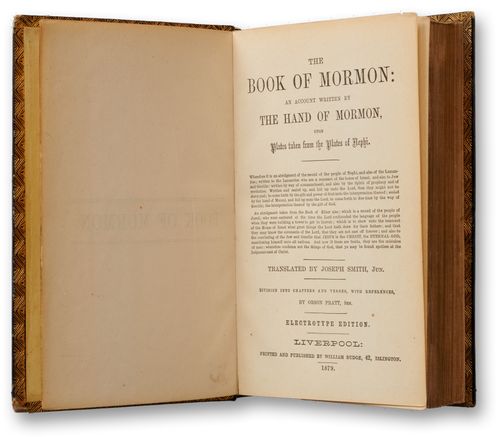 Book of Mormon Orson Pratt revision title page