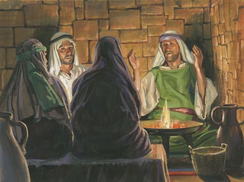 Laman and Lemuel angry with Nephi