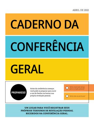 Caderno da conferência geral