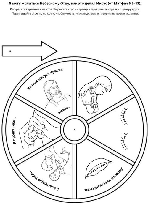 страница с заданием: Я могу молиться, как это делал Иисус.
