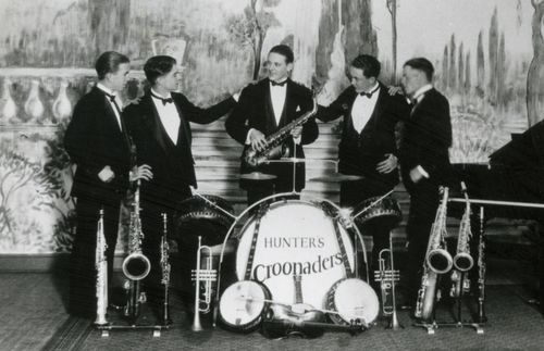 Howard W. Hunter with his band
