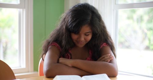 young woman praying