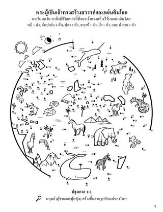 The Creation coloring page