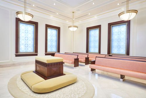 Instruction room in a temple