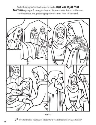 Ruth and Naomi coloring page