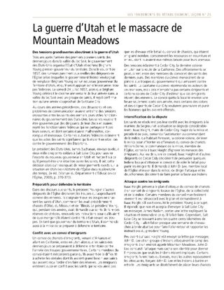 La guerre d’Utah et le massacre de Mountain Meadows