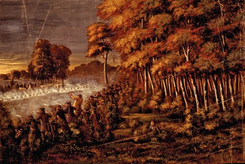 Batalha entre milicianos do Missouri e mórmons no rio Crooked