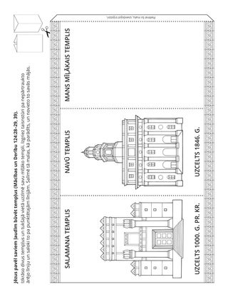 radošā lappusīte: Jēzus pavēl Saviem ļaudīm celt tempļus