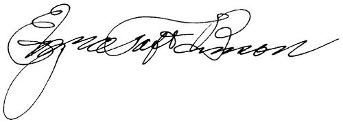 Signature of Ezra Taft Benson.