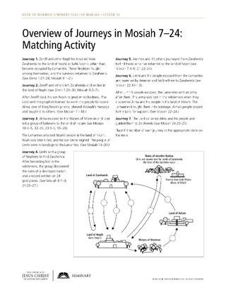 handout, Mosiah 7–8