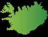 mapa da Islândia