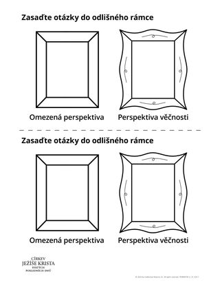 zasazování otázek do jiného rámce