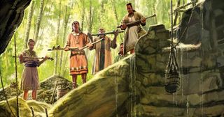 De Anti-Nephi-Lehieten begraven hun zwaarden