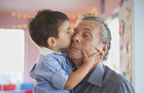 child with older man