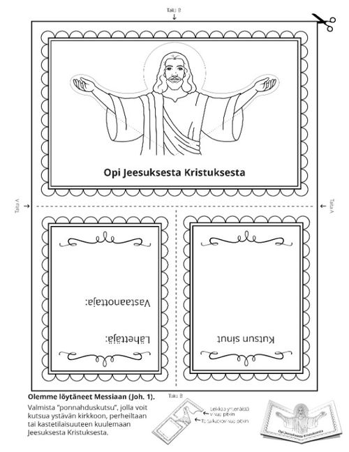 toimintasivu: opin Jeesuksesta Kristuksesta