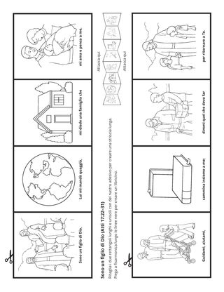 Pagina delle attività: Sono un figlio di Dio