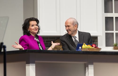 Russell M. Nelson with Wendy, his second wife