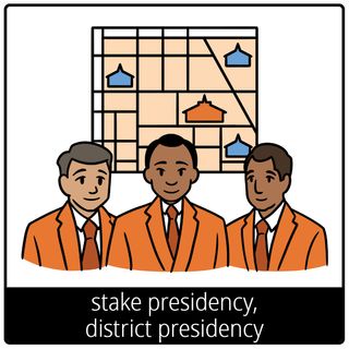 simbolo ng ebanghelyo para sa stake presidency, district presidency