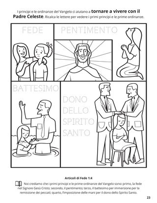 Fourth Article of Faith coloring page