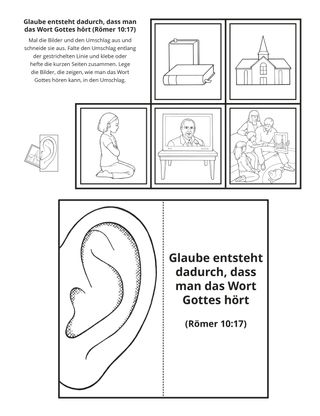 Seite mit der Aktivität: Glaube entsteht durch Zuhören