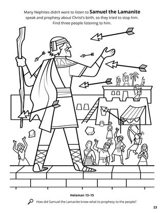 Samuel the Lamanite coloring page