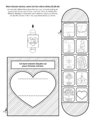 Seite mit der Aktivität: Ich kann Glauben an Jesus Christus haben