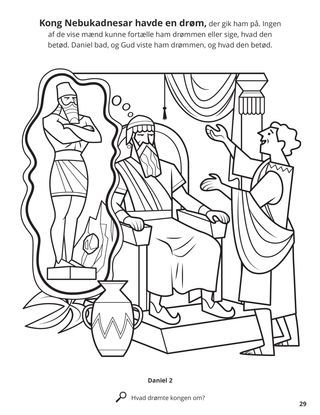 Daniel and the King’s Dream coloring page