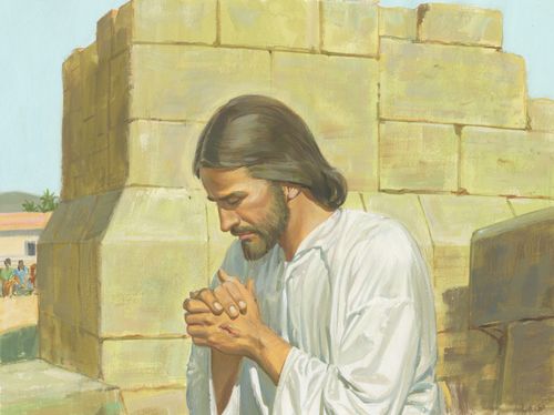 Jesus praying