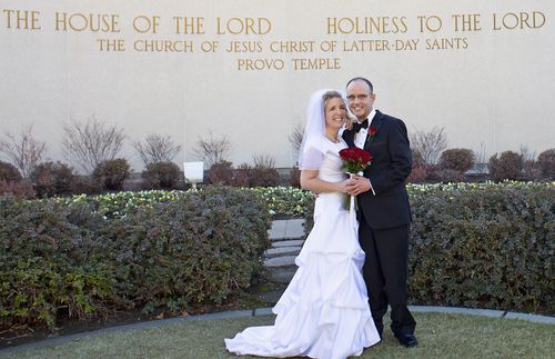 Rod and Kim on their wedding day