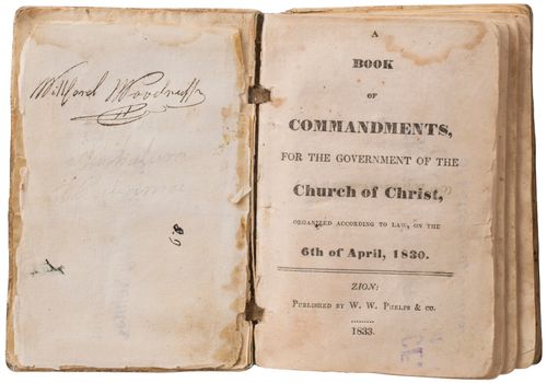 page de titre du Livre des commandements