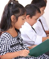 children singing