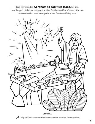 Abraham and Isaac coloring page