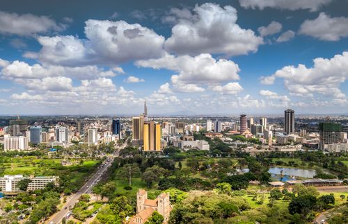 vista de la ciudad de Nairobi