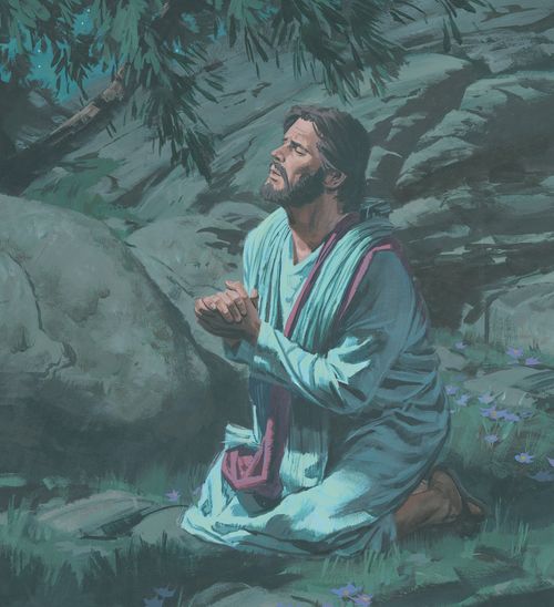 Jesus prays in Gethsemane - ch.51-3