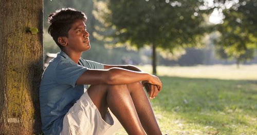 young man pondering